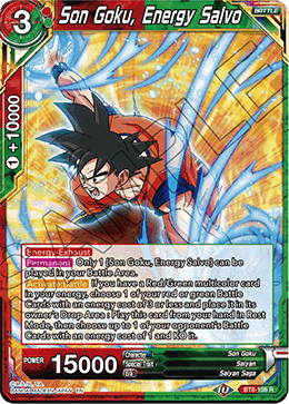 Son Goku, Energy Salvo - Malicious Machinations - Rare - BT8-106