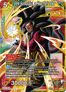 SS4 Son Goku, a Heartfelt Plea - Malicious Machinations - Super Rare - BT8-110