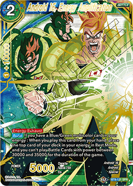 Android 16, Energy Amplification (SPR) - Malicious Machinations - Special Rare - BT8-121