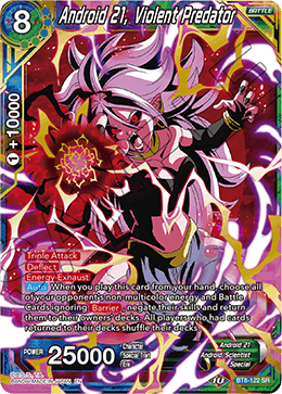 Android 21, Violent Predator - Malicious Machinations - Super Rare - BT8-122