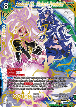 Android 21, Violent Predator (SPR) - Malicious Machinations - Special Rare - BT8-122