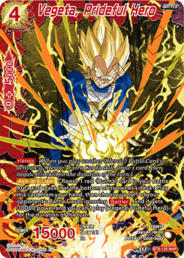 Vegeta, Prideful Hero - Malicious Machinations - Noble Hero Rare - BT8-125