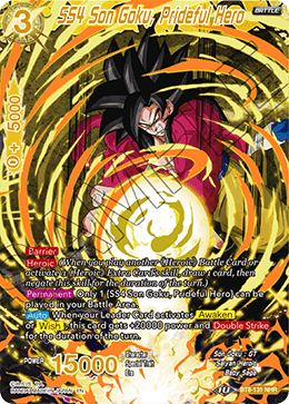 SS4 Son Goku, Prideful Hero - Malicious Machinations - Noble Hero Rare - BT8-131