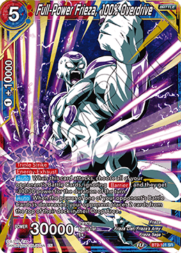 Full-Power Frieza, 100% Overdrive - Universal Onslaught - Super Rare - BT9-101