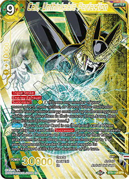Cell, Unthinkable Perfection (SPR) - Universal Onslaught - Special Rare - BT9-113