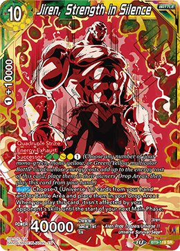 Jiren, Strength in Silence - Universal Onslaught - Super Rare - BT9-119