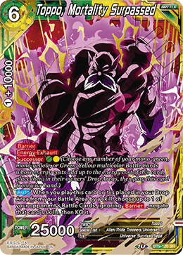 Toppo, Mortality Surpassed - Universal Onslaught - Super Rare - BT9-120