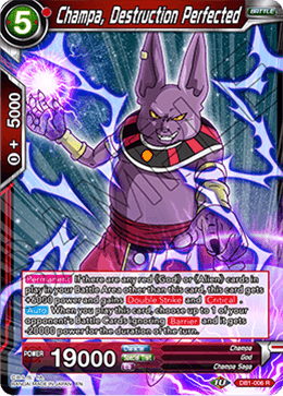 Champa, Destruction Perfected - Draft Box 04 - Dragon Brawl - Rare - DB1-006