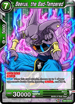 Beerus, the Bad-Tempered - Draft Box 04 - Dragon Brawl - Rare - DB1-050