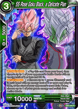 SS Rose Goku Black, a Delicate Plan - Draft Box 04 - Dragon Brawl - Rare - DB1-056