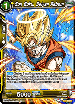 Son Goku, Saiyan Reborn - Draft Box 04 - Dragon Brawl - Rare - DB1-063