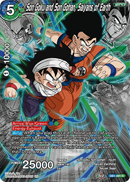 Son Goku and Son Gohan, Saiyans of Earth (Alternate Art) - Special Anniversary Set 2020 - Rare - DB1-091