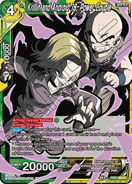 Krillin and Android 18, Power Couple (Alternate Art) - Special Anniversary Set 2020 - Rare - DB1-093