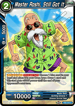 Master Roshi, Still Got It - Draft Box 05 - Divine Multiverse - Common - DB2-035