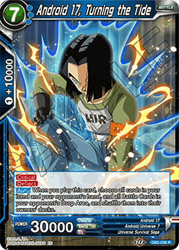 Android 17, Turning the Tide - Draft Box 05 - Divine Multiverse - Rare - DB2-036