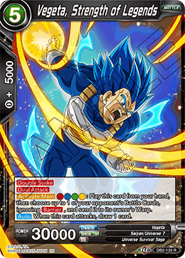 Vegeta, Strength of Legends - Draft Box 05 - Divine Multiverse - Rare - DB2-133