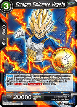 Enraged Eminence Vegeta - Draft Box 05 - Divine Multiverse - Rare - DB2-134