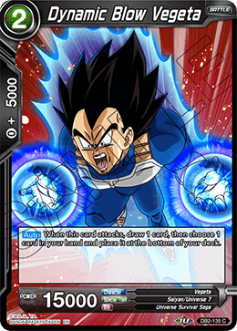 Dynamic Blow Vegeta - Draft Box 05 - Divine Multiverse - Common - DB2-135