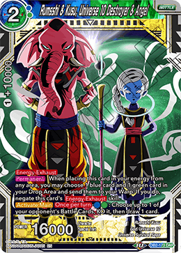 Rumsshi & Kusu, Universe 10 Destroyer & Angel - Draft Box 05 - Divine Multiverse - Destroyer & Angel Rare - DB2-173