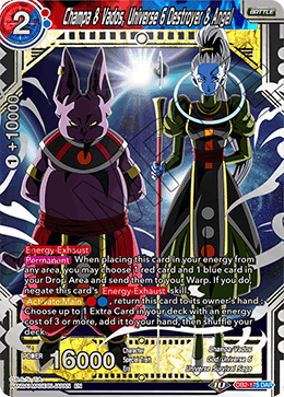 Champa & Vados, Universe 6 Destroyer & Angel - Draft Box 05 - Divine Multiverse - Destroyer & Angel Rare - DB2-175