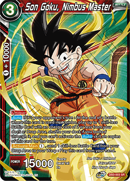 Son Goku, Nimbus Master - Draft Box 06 - Giant Force - Super Rare - DB3-003