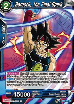 Bardock, the Final Spark - Draft Box 06 - Giant Force - Uncommon - DB3-028