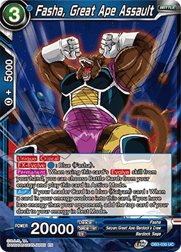 Fasha, Great Ape Assault - Draft Box 06 - Giant Force - Uncommon - DB3-035