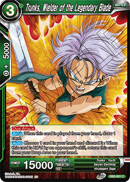 Trunks, Wielder of the Legendary Blade - Draft Box 06 - Giant Force - Common - DB3-061
