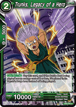 Trunks, Legacy of a Hero - Draft Box 06 - Giant Force - Common - DB3-062