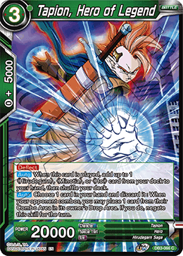Tapion, Hero of Legend - Draft Box 06 - Giant Force - Common - DB3-066