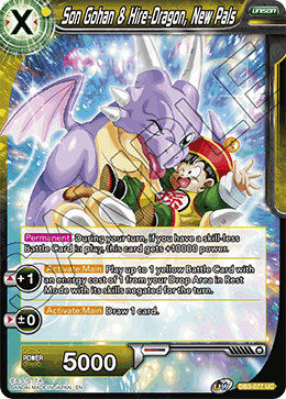 Son Gohan & Hire-Dragon, New Pals - Draft Box 06 - Giant Force - Uncommon - DB3-077