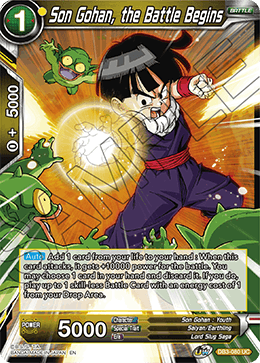 Son Gohan, the Battle Begins - Draft Box 06 - Giant Force - Uncommon - DB3-080