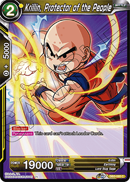 Krillin, Protector of the People - Draft Box 06 - Giant Force - Common - DB3-085
