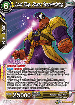 Lord Slug, Power Overwhelming - Draft Box 06 - Giant Force - Uncommon - DB3-091