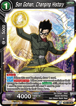 Son Gohan, Changing History - Draft Box 06 - Giant Force - Uncommon - DB3-105