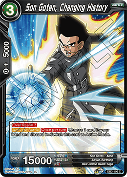 Son Goten, Changing History - Draft Box 06 - Giant Force - Common - DB3-106