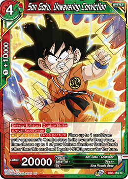 Son Goku, Unwavering Conviction - Draft Box 06 - Giant Force - Rare - DB3-116