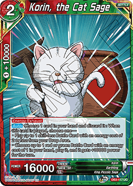 Korin, the Cat Sage - Draft Box 06 - Giant Force - Uncommon - DB3-117