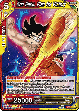 Son Goku, Plan for Victory - Draft Box 06 - Giant Force - Rare - DB3-122