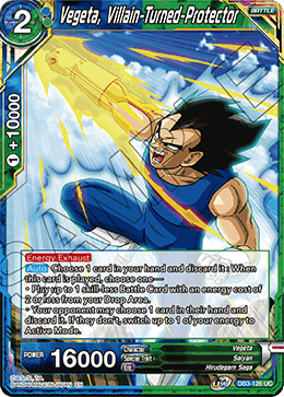 Vegeta, Villain-Turned-Protector - Draft Box 06 - Giant Force - Uncommon - DB3-126