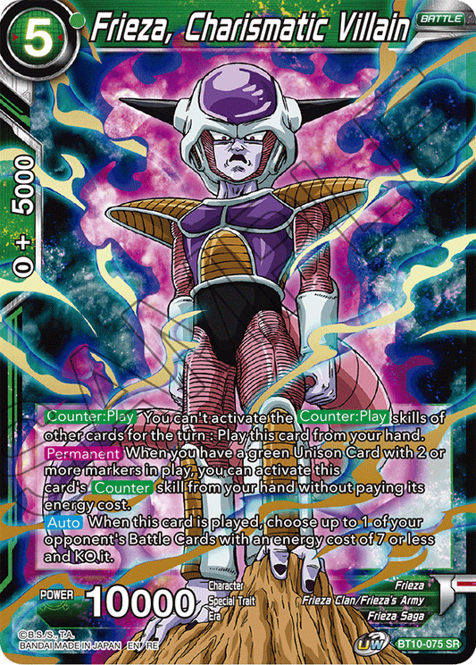 Frieza, Charismatic Villain - Rise of the Unison Warrior (2nd Edition) - Super Rare - BT10-075