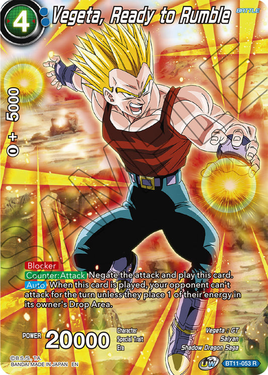 Vegeta, Ready to Rumble - Theme Selection: History of Vegeta - Rare - BT11-053