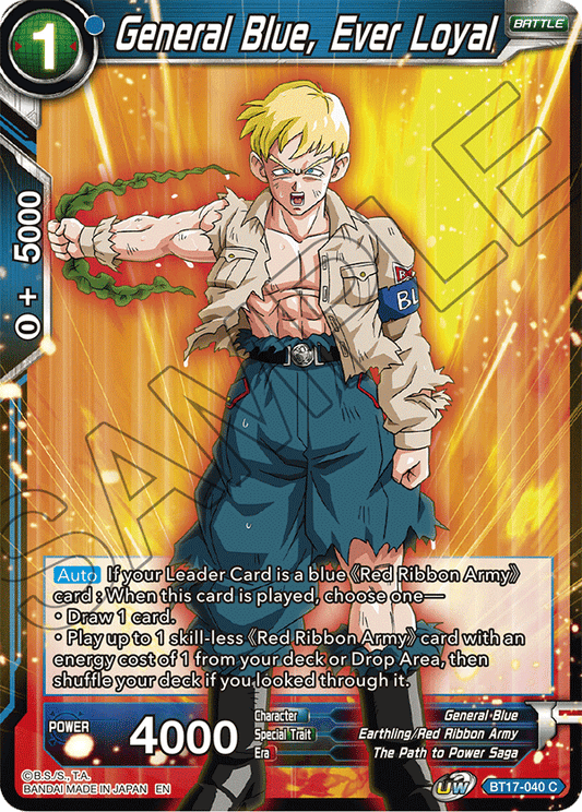 General Blue, Ever Loyal - Ultimate Squad - Common - BT17-040