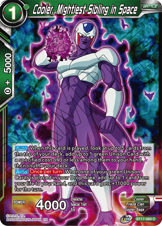 Cooler, Mightiest Sibling in Space - Ultimate Squad - Common - BT17-069