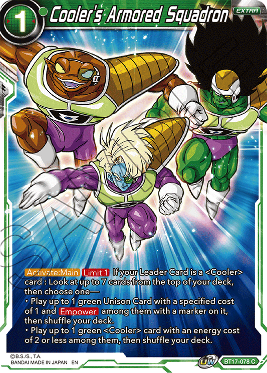 Cooler's Armored Squadron - Ultimate Squad - Common - BT17-078