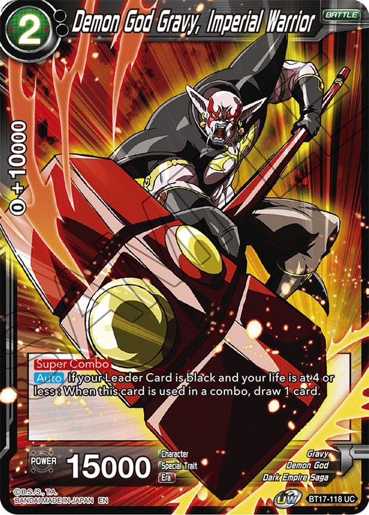 Demon God Gravy, Imperial Warrior - Ultimate Squad - Uncommon - BT17-118