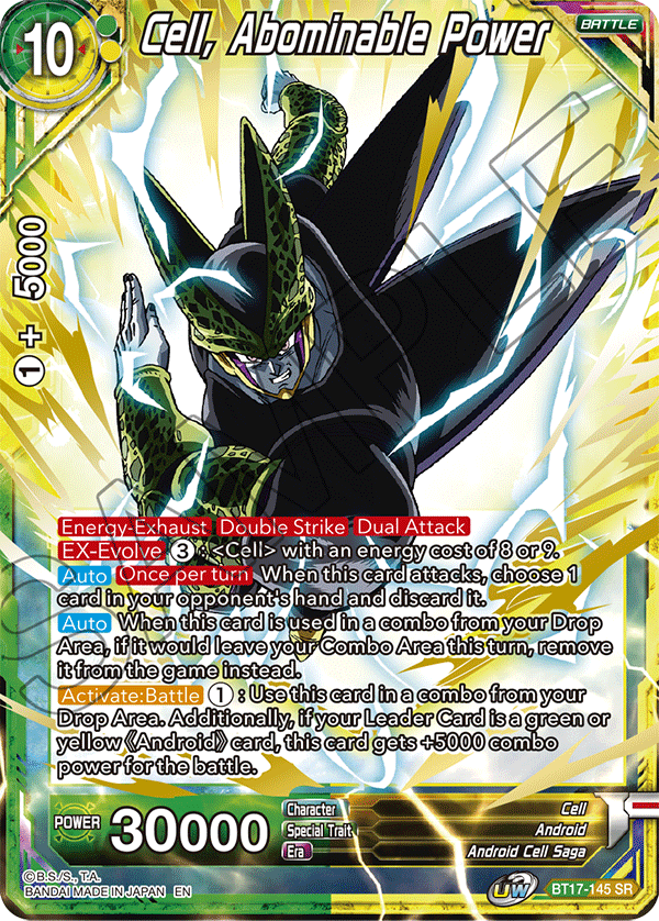 Cell, Abominable Power - Ultimate Squad - Super Rare - BT17-145