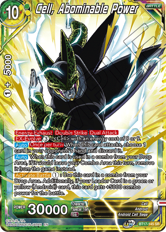Cell, Abominable Power - Ultimate Squad - Super Rare - BT17-145