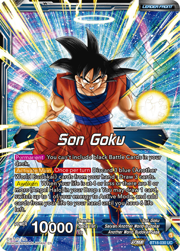 Son Goku // Son Goku, Another World Fighter - Dawn of the Z-Legends Pre-Release Cards - Uncommon - BT18-030