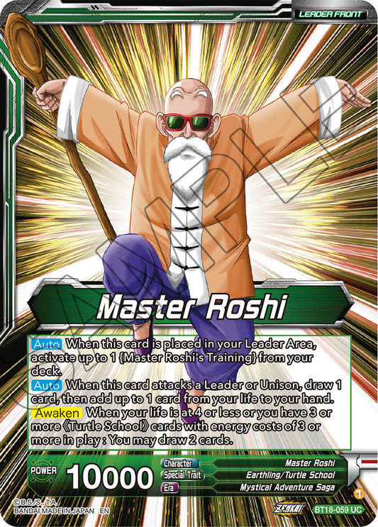 Master Roshi // Son Goku, Krillin, Yamcha, & Master Roshi, Reunited - Dawn of the Z-Legends - Uncommon - BT18-059